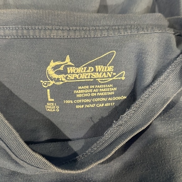 World Wide Sportsman long sleeve fishing shirt size large men’s - Picture 7 of 8